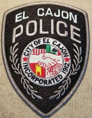 Ca City Of El Cajon California Police Patch