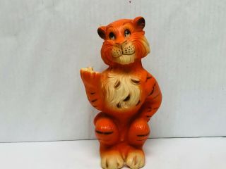 Vintage Tiger Coin Bank,  Humble Oil And Refining Co,  8 Inches Tall,  Hard Plastic
