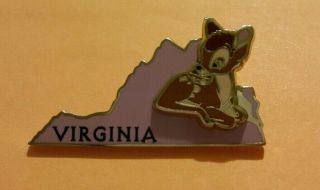 Disney America 2002 Release United States Character Pin 3d Bambi Virginia