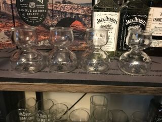 Jack Daniels Whiskey On Water Bubble Shot Glasses Set Of Four