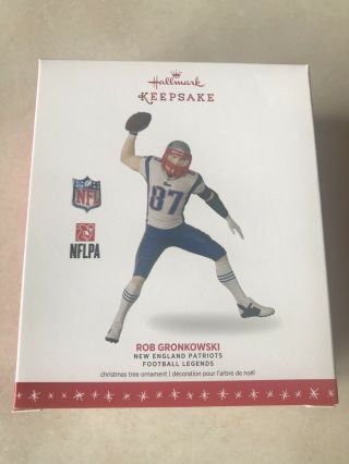 2016 Hallmark Rob Gronkowski Ornament Football Legends England Patriots