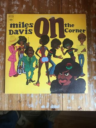 Miles Davis On The Corner 1972 Lp Columbia Kc 31906 Herbie Hancock Jazz - Funk