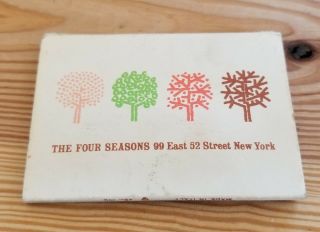 Vintage Matchbook The Four Seasons East 52nd Street York Oversized Famous Ny
