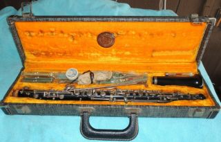 Vintage Linton Oboe W/case & Parts