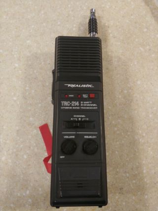 Vintage Realistic Trc - 214 Walkie Talkie 3 Channel Cb Stranger Things Powers Up