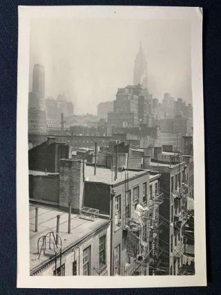 1931 Empire State Bldng From 29th St W 9th Av Manhattan Nyc Photo U340