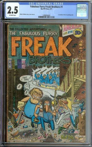 Fabulous Furry Freak Brothers 1 Cgc 2.  5 Ow Pages