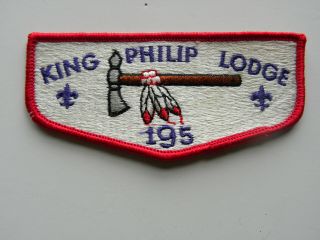 Oa Order Of The Arrow King Philip Lodge 195 Flap