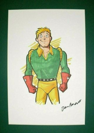 Moose As Colossal Boy Art By Dan Parent Signed.  Legion Of Heroes