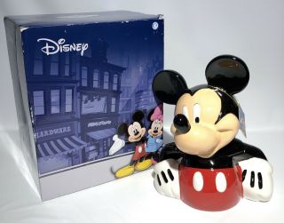 Disney Mickey Mouse Ceramic Cookie Jar 11 " Westland Giftware 19546
