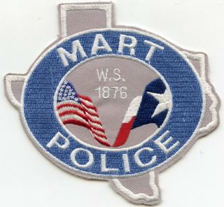 Mart Texas Tx Police Patch
