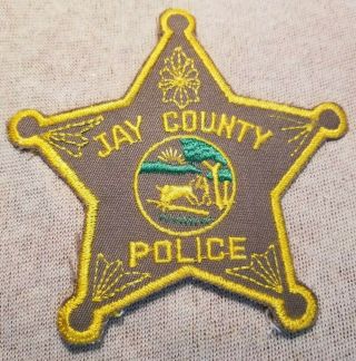 In Jay County Indiana Police Patch