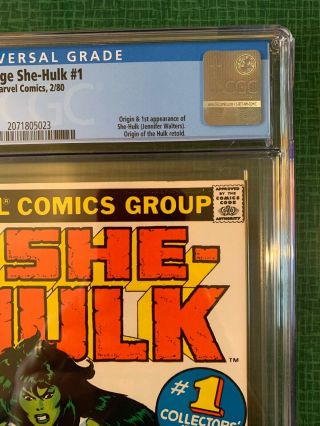The Savage She - Hulk 1 Marvel Comics 1980 CGC 9.  4 First Appearance NM 1st App. 3
