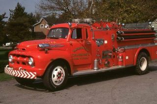 Harrison City Pa 1952 Ford Pumper - Fire Apparatus Slide