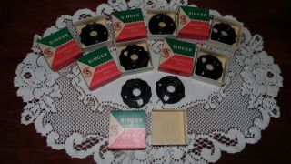 Vintage Singer Fashion Discs (7) Most W/ Ob
