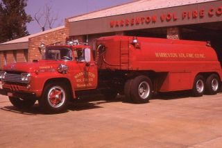 Warrenton Va 1960 Ford Tractor Trailer Tanker - Fire Apparatus Slide