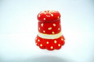 Thimble Vintage Handpainted Polymer Clay C&s 