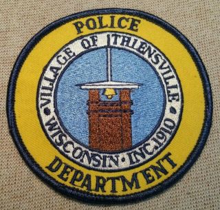 Wi Village Of Ithiensville Wisconsin Police Patch