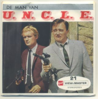 De Man Van Uncle The Man From U.  N.  C.  L.  E.  1966 Dutch Viewmaster Packet B - 484 - N