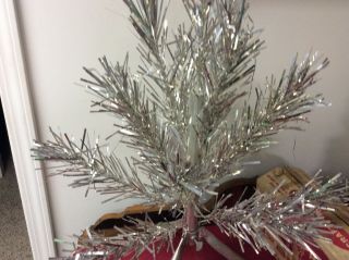 Vintage 2 Foot Aluminum Christmas Tree With 16 Branches & Box 3