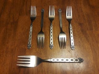 Oneida Northland Stainless " San Francisco " 5 Dinner Forks/1 Serving Fork Japan