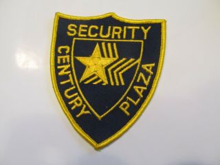 Security Police Century Plaza Birmingham Alabama Patch Old Cheese Cloth