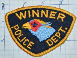 South Dakota,  Winner Police Dept Vintage Patch