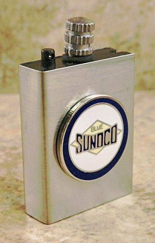 Sunoco Blue Gasoline Permanent Match Lighter 3