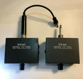 2 Vintage Teac Model To - 122a Test Tone Oscillator -
