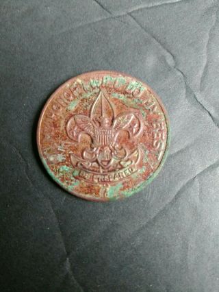 Vintage Bsa Boy Scout Metal Token Good Turn Coin.