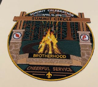Oa Summit Circle National Oa Celebration April 2016 Brotherhood Jacket Patch