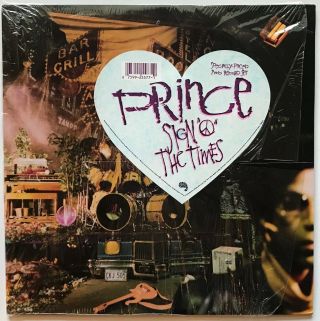 Prince - Sign Of The Times - 1987 - Double Vinyl Record Lp W/hype Sticker
