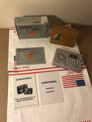 Vintage Grundig World Receiver G - 2000a Stereo Radio F.  A.  Porsche W/ Leather Case