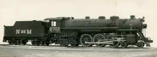 9hh665 Builder Rp 1937 N De M Railway Mexico Mexicano 4 - 6 - 4 Locomotive 2703