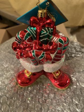Christopher Radko Santa’s Boots With Presents
