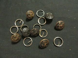 Boy Scout Metal Buttons,  Eisner Red Bank Backs,  Extra Rings Th4 1