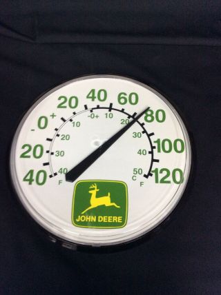 John Deer Wall Thermometer 12 " Plastic