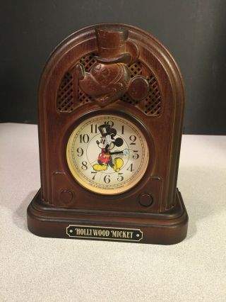 Retro Seiko Walt Disney Hollywood Mickey Mouse Alarm Clock 1990s