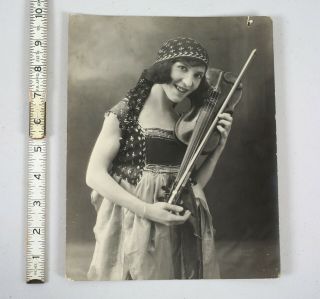 Vintage Publicity Silver Gelatin Print Music Violin Gypsy Vaudeville Bert Levy