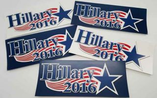 Hillary Clinton For President 2016 Bumper Stickers (5) -