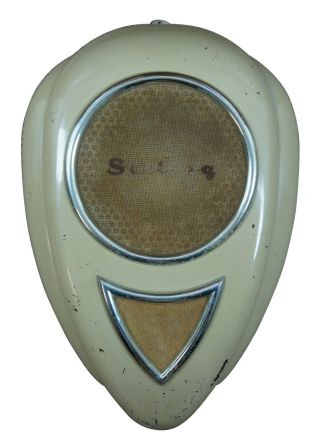 1949 - 1954 Seeburg Ivory Teardrop Jukebox Speaker Case Cvs4 - 8 Mid Century Parts
