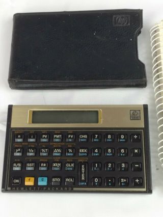 Vtg Hewlett Packard HP - 12C Financial Programmable Calculator,  Handbook Guide 2