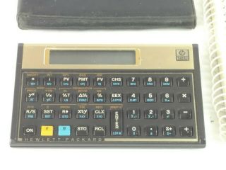 Vtg Hewlett Packard HP - 12C Financial Programmable Calculator,  Handbook Guide 3
