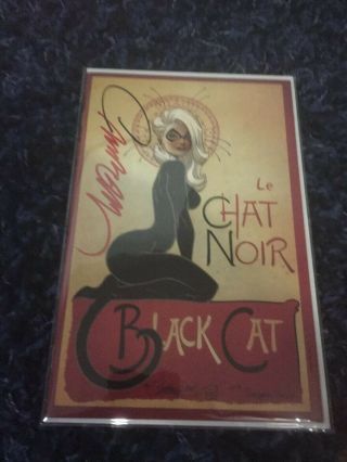 Black Cat 1 J Scott Campbell Cover D Chat Noir Signed W/coa