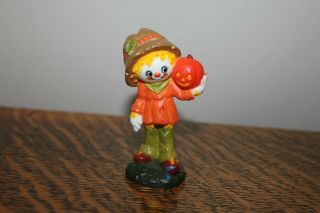 Hard To Find Hallmark Merry Miniature Scarecrow Yr 1976 Halloween 3 " Tall