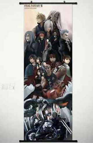 Cloud Strife Sephiroth Final Fantasy Vii 7 Home Decor Poster Wall Scroll 45 125