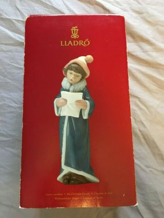 Lladro Figurine W/ Box - The Christmas Caroler - 1997