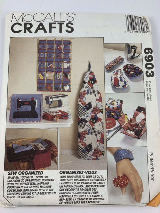 Vintage Mccall’s Crafts 6903 Pattern Sewing,  Decorative & Organizational Items