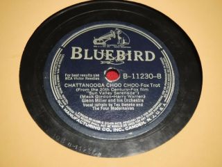 Glen Miller Bluebird 11230 78 Rpm Chattanooga Choo Choo I Know Why 1941 Jazz 10 "