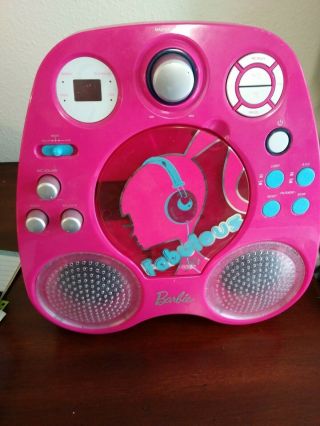Barbie Karaoke Machine With Cd Player And Radio And Microphone